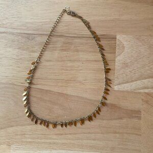 Delicate Gold Fringe Necklace